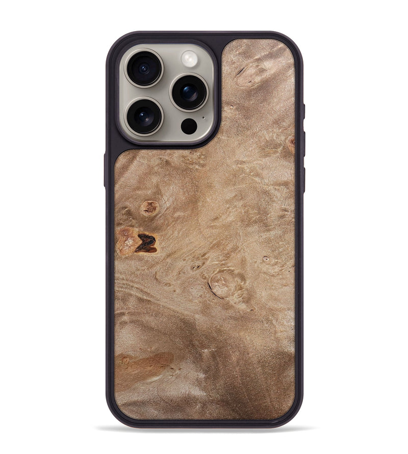 iPhone 15 Pro Max Wood+Resin Phone Case - Annabelle (Wood Burl, 693499)