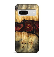 Pixel 7 Wood+Resin Live Edge Phone Case - Bryce (Red, 693995)