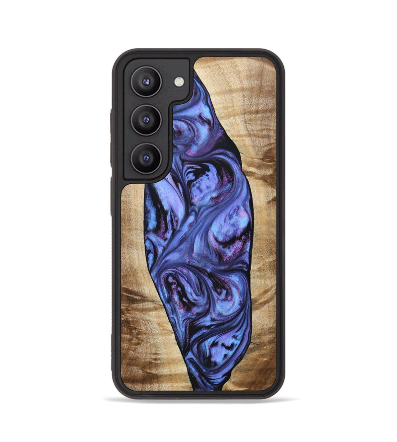 Galaxy S23 Wood+Resin Phone Case - Tammie (Purple, 694107)