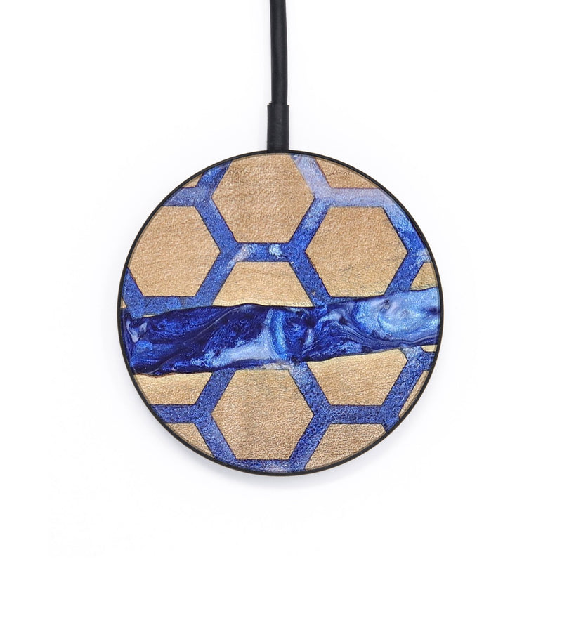 Circle Wood+Resin Wireless Charger - Anthony (Pattern, 694204)