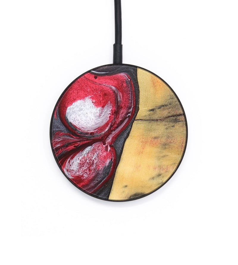 Circle Wood+Resin Wireless Charger - Ida (Red, 694223)