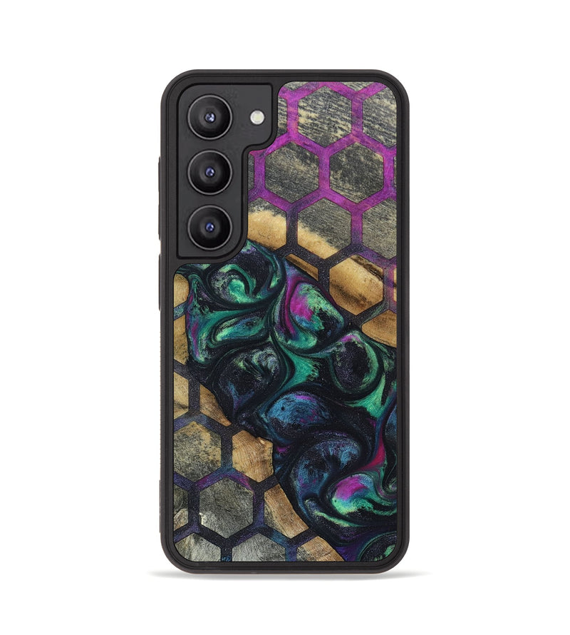Galaxy S23 Wood+Resin Phone Case - Weston (Pattern, 695849)