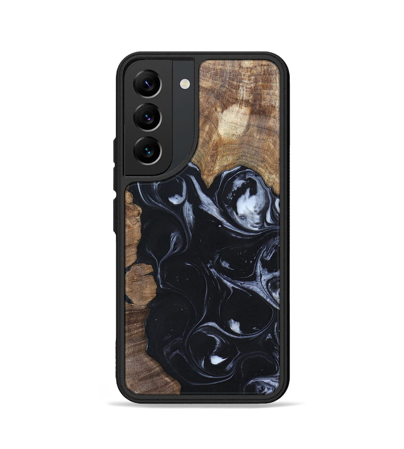 Galaxy S22 Wood+Resin Phone Case - Ismael (Black & White, 695875)