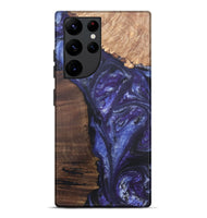 Galaxy S22 Ultra Wood+Resin Live Edge Phone Case - Jordyn (Purple, 695920)