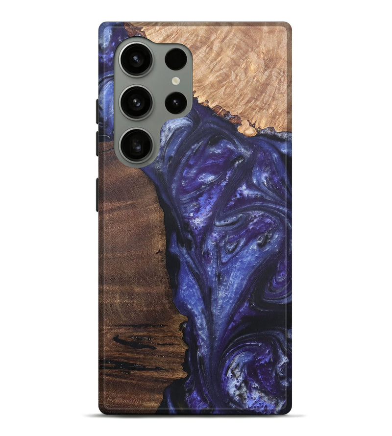 Galaxy S24 Ultra Wood+Resin Live Edge Phone Case - Jordyn (Purple, 695920)