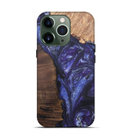 iPhone 13 Pro Wood+Resin Live Edge Phone Case - Jordyn (Purple, 695920)