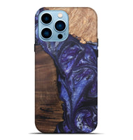 iPhone 14 Pro Max Wood+Resin Live Edge Phone Case - Jordyn (Purple, 695920)