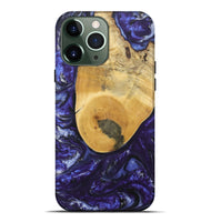 iPhone 13 Pro Max Wood+Resin Live Edge Phone Case - Selena (Purple, 695921)