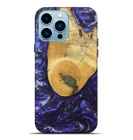 iPhone 14 Pro Max Wood+Resin Live Edge Phone Case - Selena (Purple, 695921)