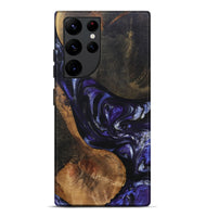 Galaxy S22 Ultra Wood+Resin Live Edge Phone Case - Nakia (Purple, 695923)