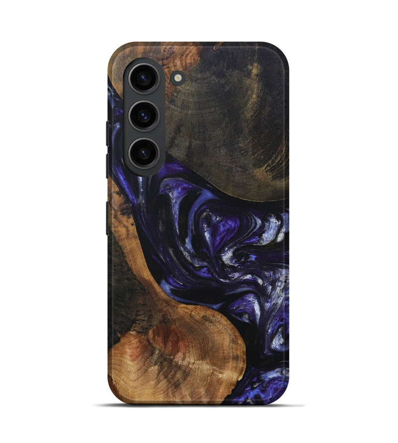 Galaxy S23 Wood+Resin Live Edge Phone Case - Nakia (Purple, 695923)