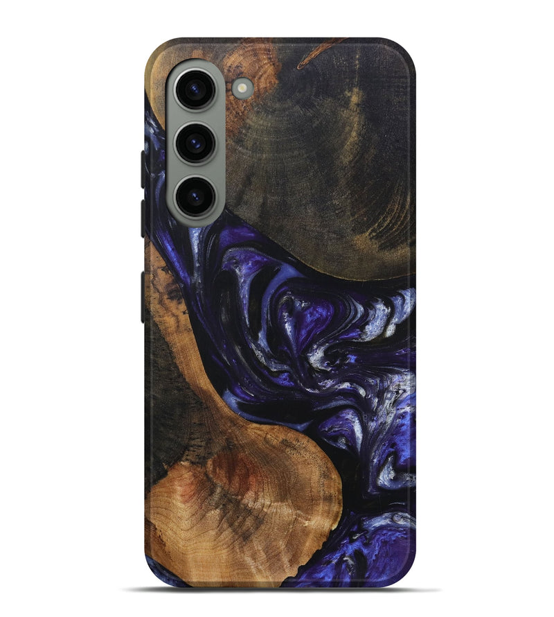 Galaxy S23 Plus Wood+Resin Live Edge Phone Case - Nakia (Purple, 695923)