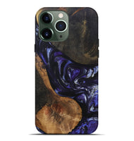 iPhone 13 Pro Max Wood+Resin Live Edge Phone Case - Nakia (Purple, 695923)