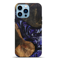 iPhone 14 Pro Max Wood+Resin Live Edge Phone Case - Nakia (Purple, 695923)