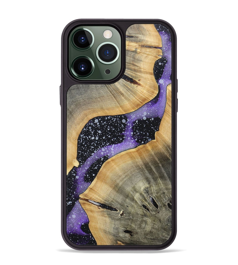 iPhone 13 Pro Max Wood+Resin Phone Case - Luann (Cosmos, 696031)