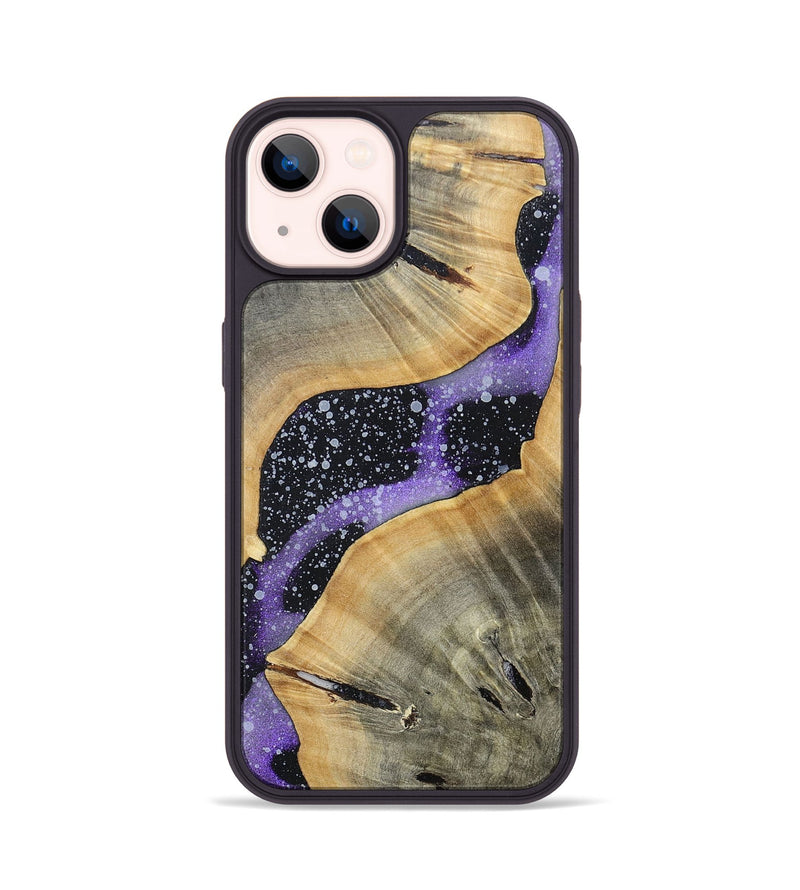 iPhone 14 Wood+Resin Phone Case - Luann (Cosmos, 696031)
