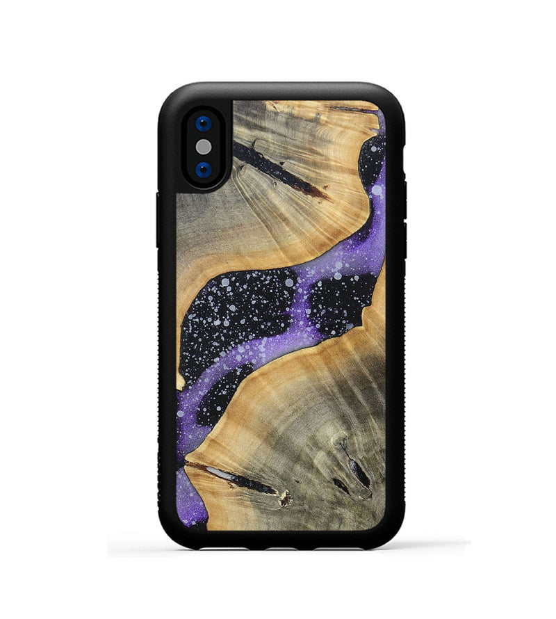 iPhone Xs Wood+Resin Phone Case - Luann (Cosmos, 696031)