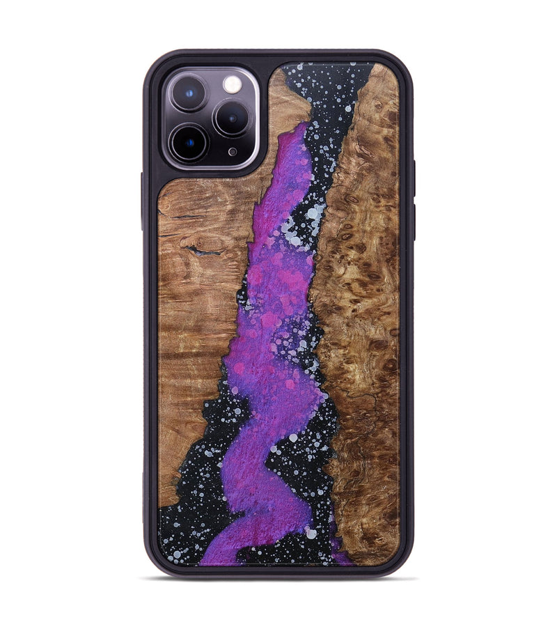 iPhone 11 Pro Max Wood+Resin Phone Case - Haisley (Cosmos, 696032)