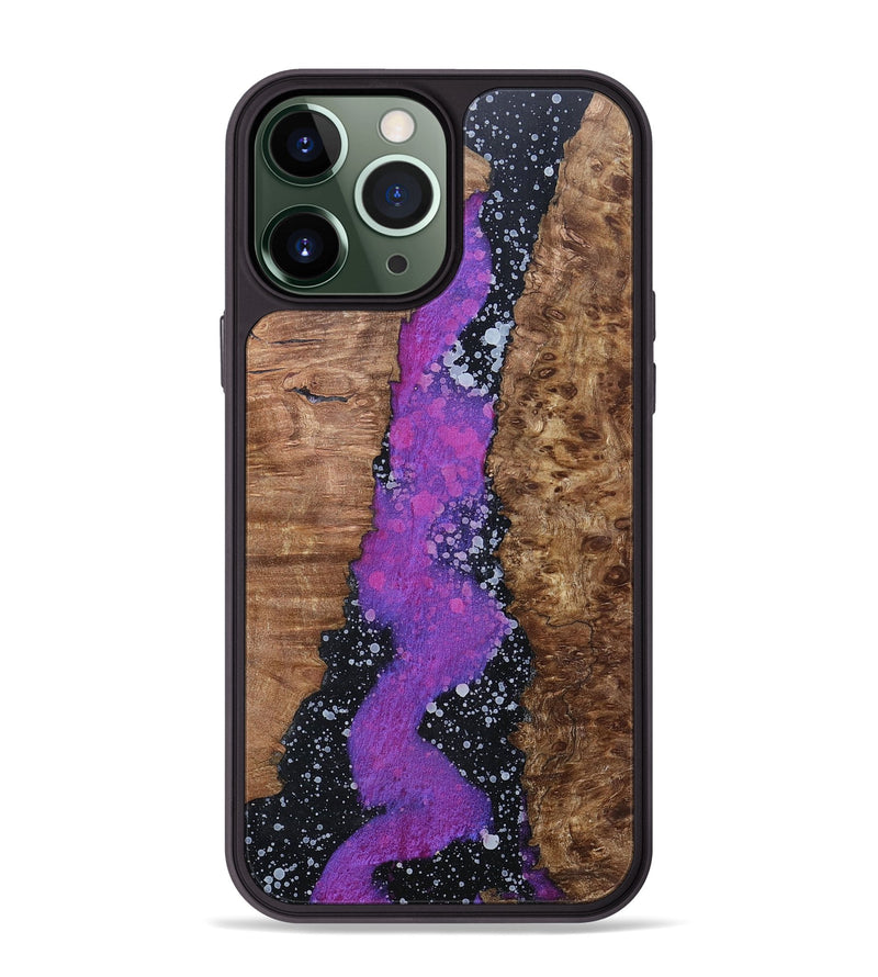 iPhone 13 Pro Max Wood+Resin Phone Case - Haisley (Cosmos, 696032)