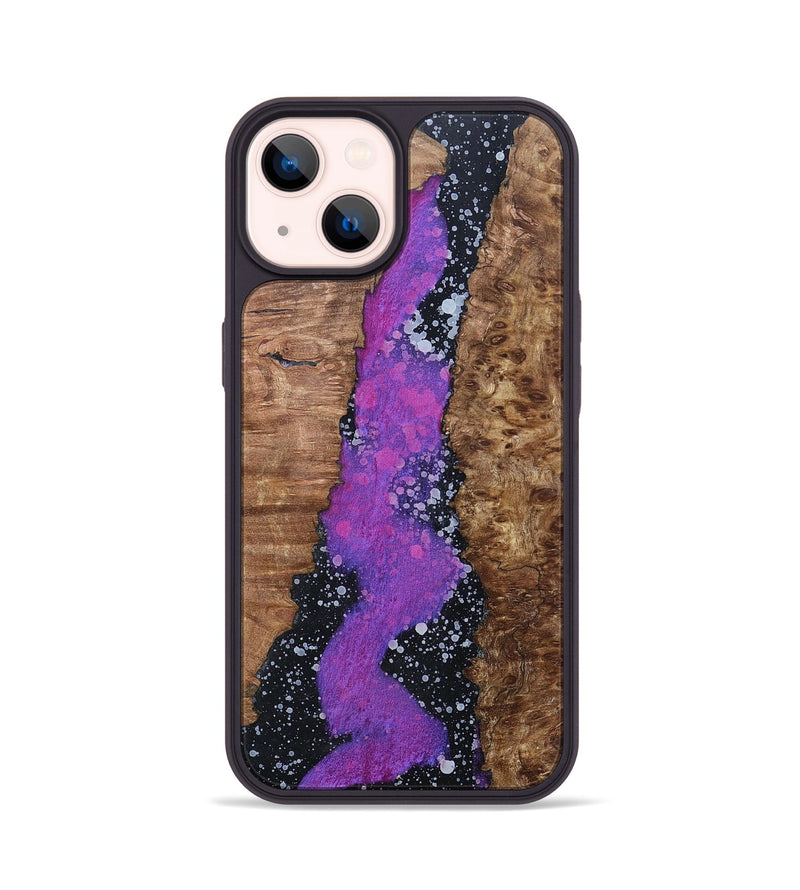 iPhone 14 Wood+Resin Phone Case - Haisley (Cosmos, 696032)
