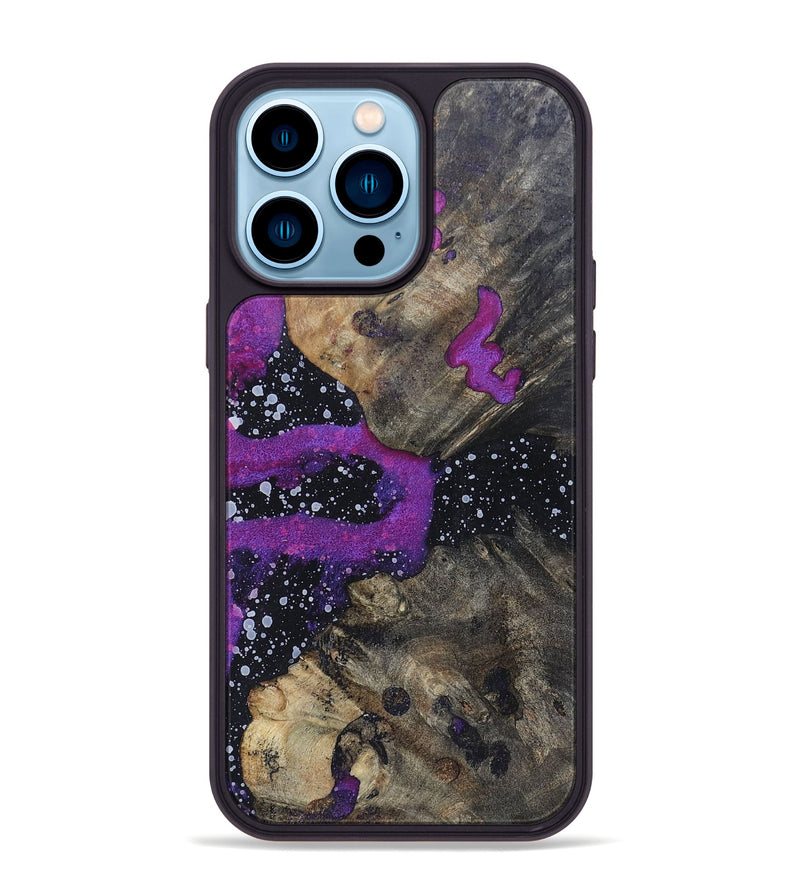 iPhone 14 Pro Max Wood+Resin Phone Case - Jenna (Cosmos, 696034)