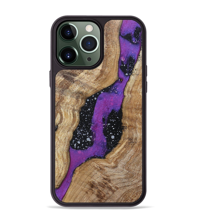 iPhone 13 Pro Max Wood+Resin Phone Case - Laverne (Cosmos, 696039)