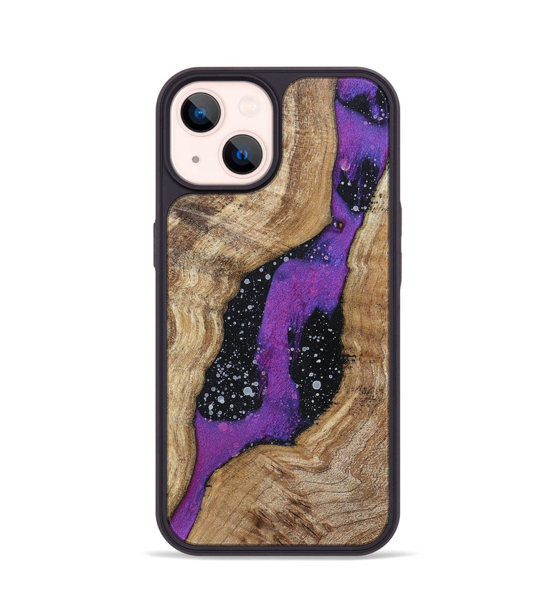 iPhone 14 Wood+Resin Phone Case - Laverne (Cosmos, 696039)