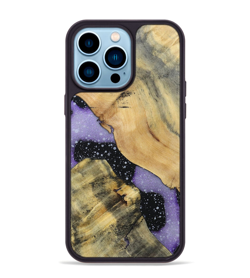 iPhone 14 Pro Max Wood+Resin Phone Case - Moises (Cosmos, 696044)