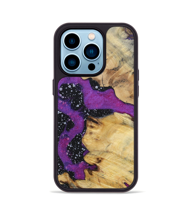 iPhone 14 Pro Wood+Resin Phone Case - Michael (Cosmos, 696045)