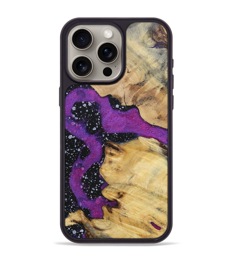 iPhone 15 Pro Max Wood+Resin Phone Case - Michael (Cosmos, 696045)