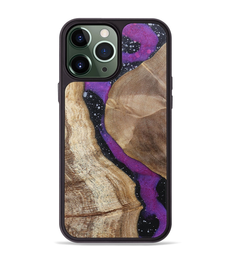iPhone 13 Pro Max Wood+Resin Phone Case - Bart (Cosmos, 696049)