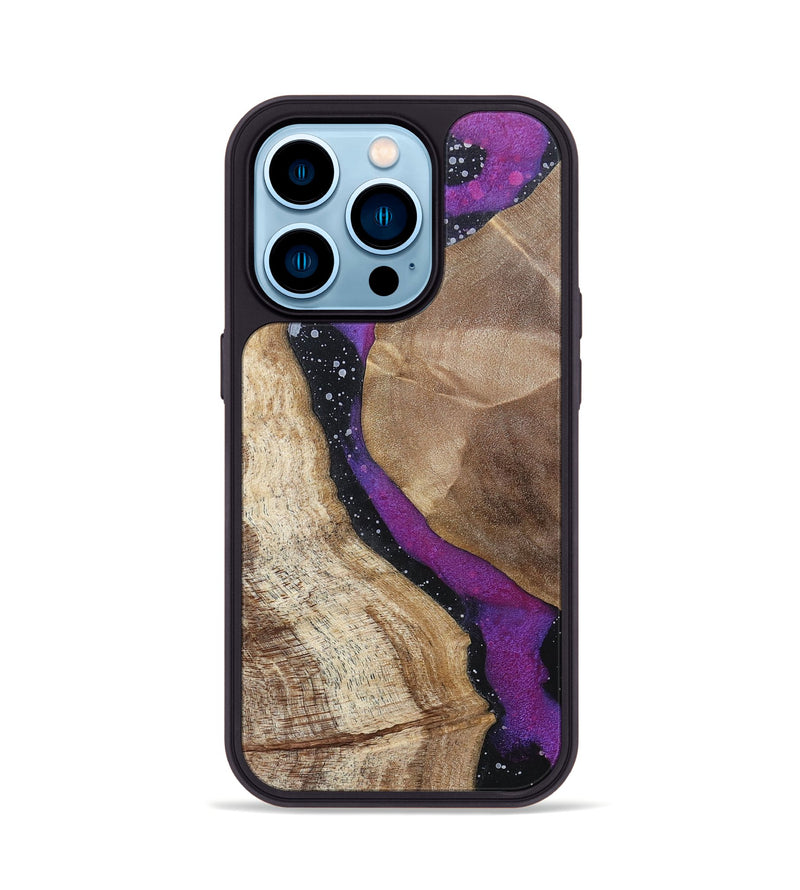iPhone 14 Pro Wood+Resin Phone Case - Bart (Cosmos, 696049)