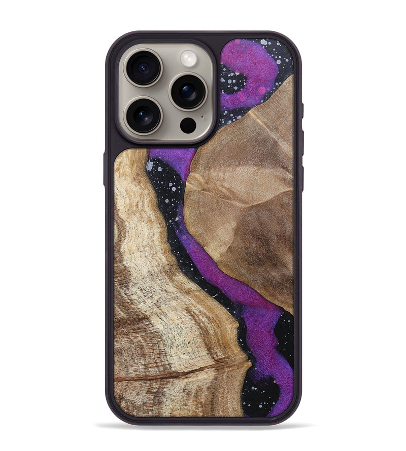 iPhone 15 Pro Max Wood+Resin Phone Case - Bart (Cosmos, 696049)