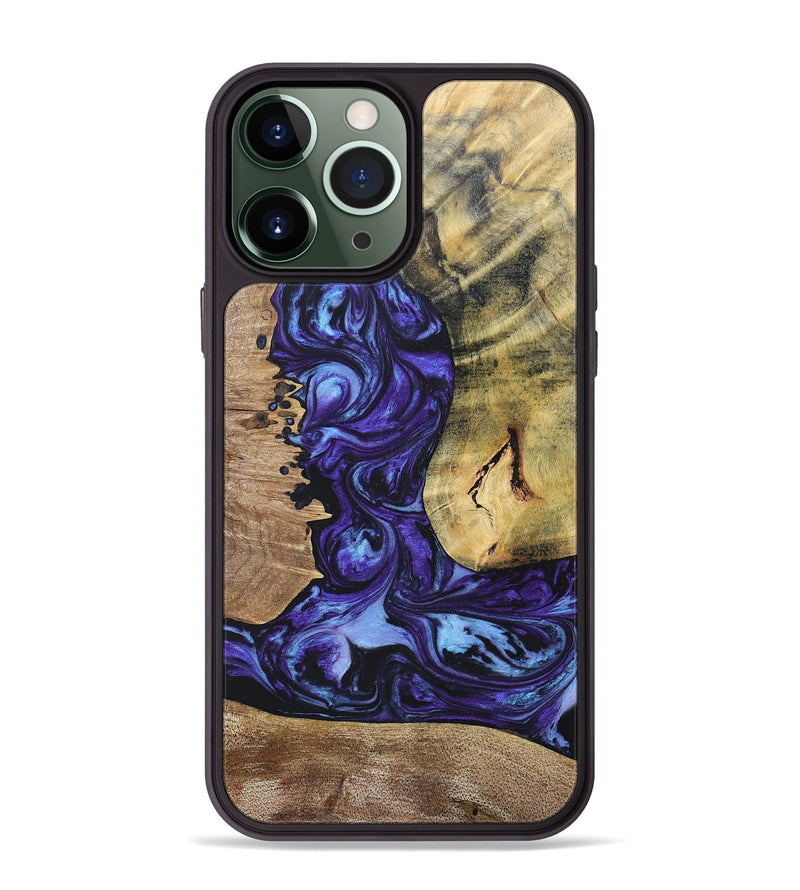 iPhone 13 Pro Max Wood+Resin Phone Case - Adele (Mosaic, 696053)