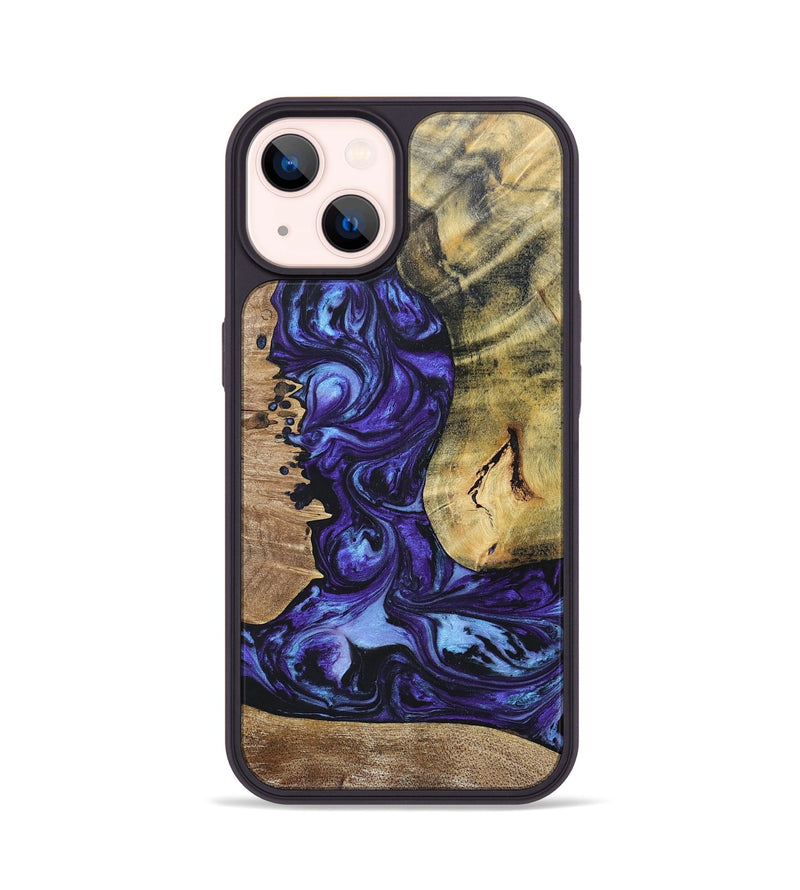 iPhone 14 Wood+Resin Phone Case - Adele (Mosaic, 696053)