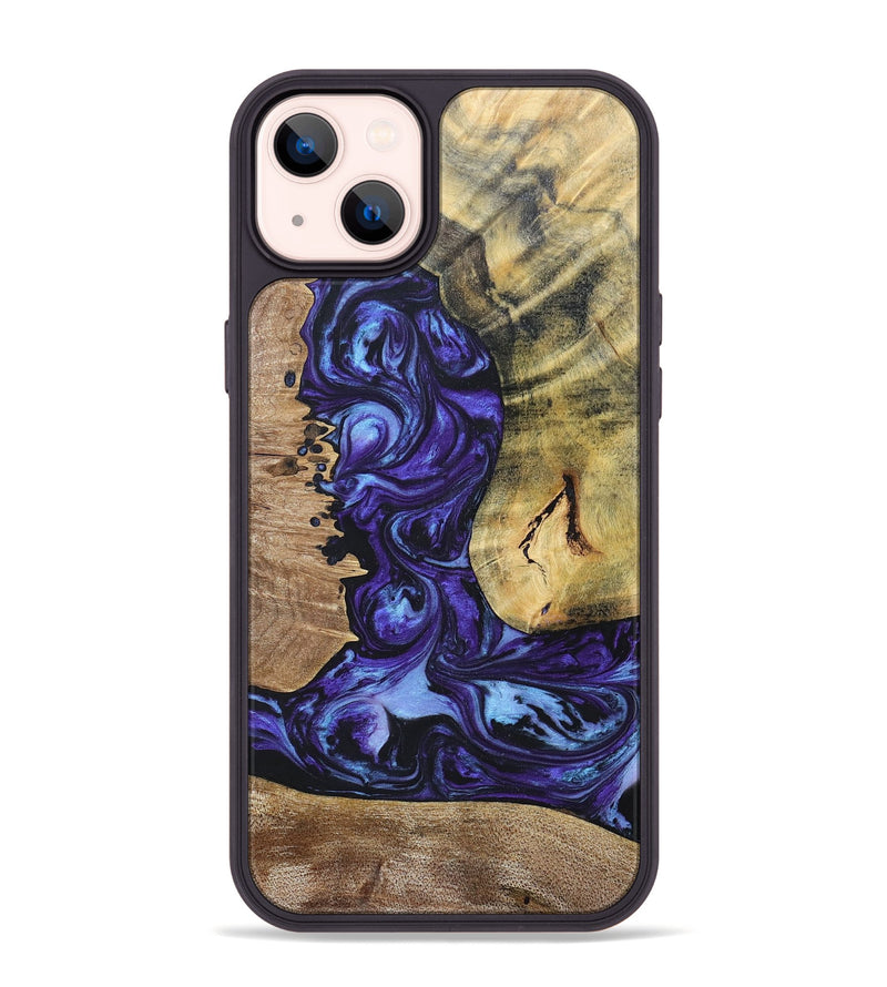 iPhone 14 Plus Wood+Resin Phone Case - Adele (Mosaic, 696053)
