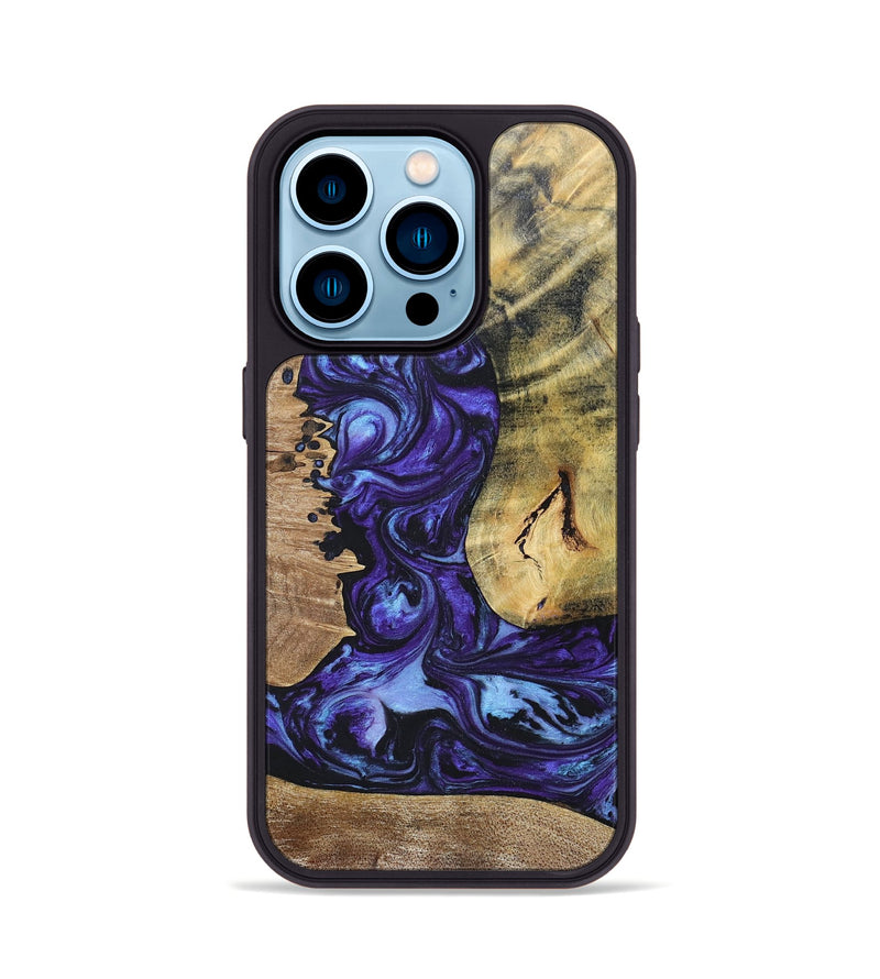 iPhone 14 Pro Wood+Resin Phone Case - Adele (Mosaic, 696053)
