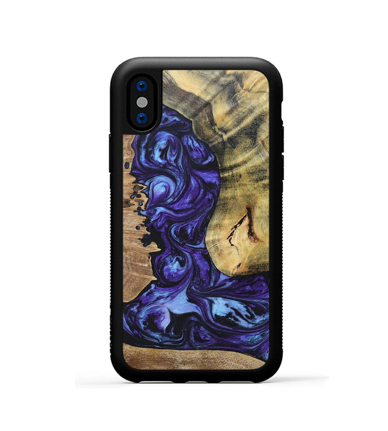 iPhone Xs Wood+Resin Phone Case - Adele (Mosaic, 696053)