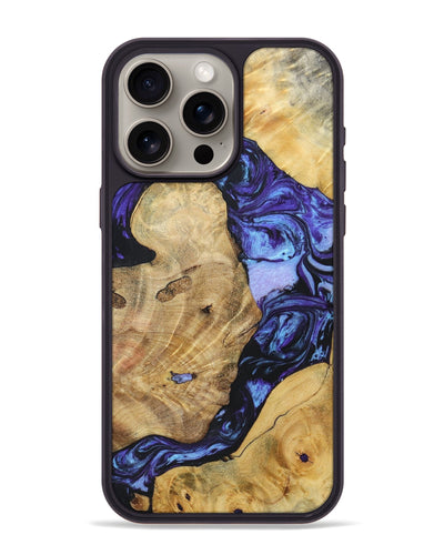 iPhone 15 Pro Max Wood+Resin Phone Case - Zayden (Mosaic, 696057)