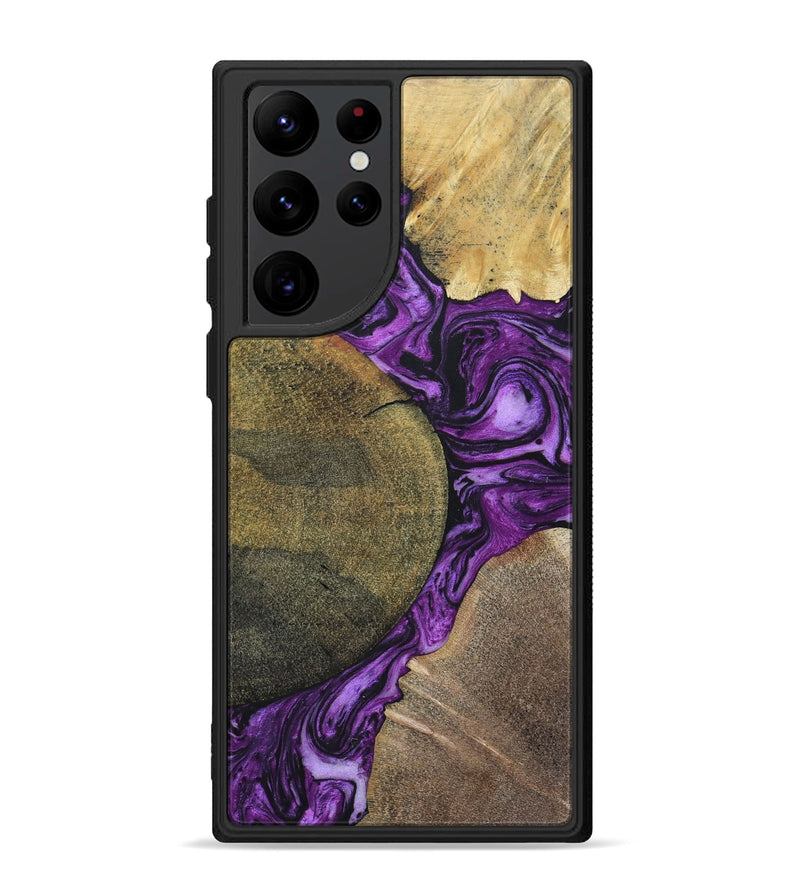 Galaxy S22 Ultra Wood+Resin Phone Case - Carlton (Mosaic, 696060)