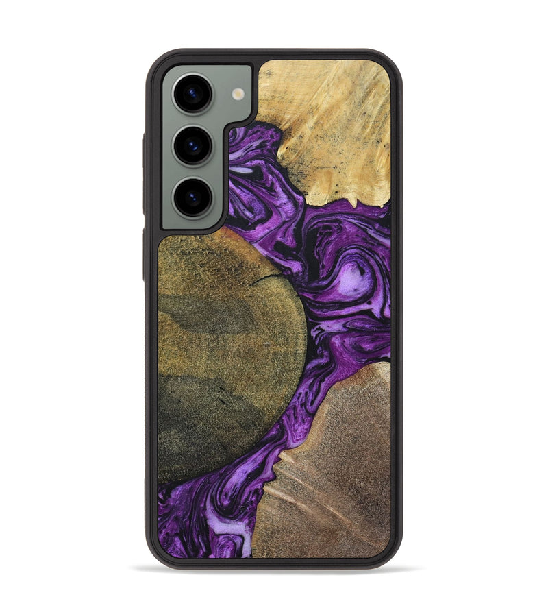 Galaxy S23 Plus Wood+Resin Phone Case - Carlton (Mosaic, 696060)