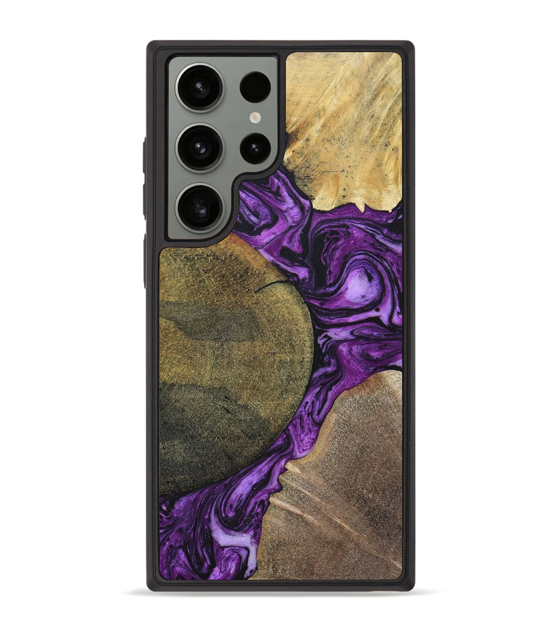 Galaxy S23 Ultra Wood+Resin Phone Case - Carlton (Mosaic, 696060)
