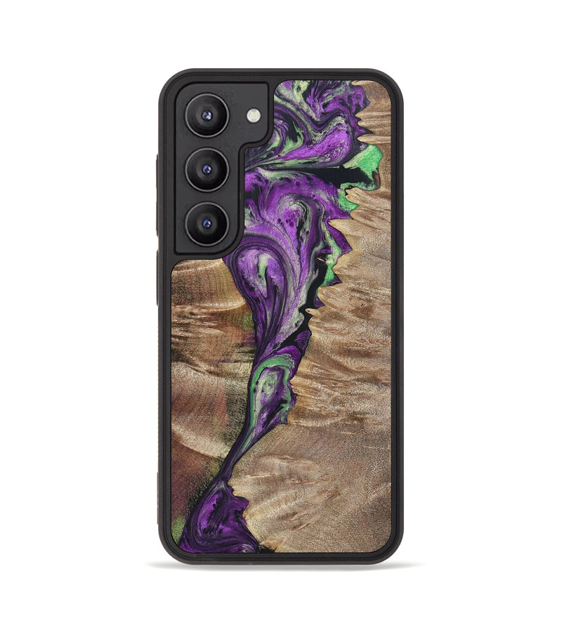 Galaxy S23 Wood+Resin Phone Case - Rebekah (Mosaic, 696066)