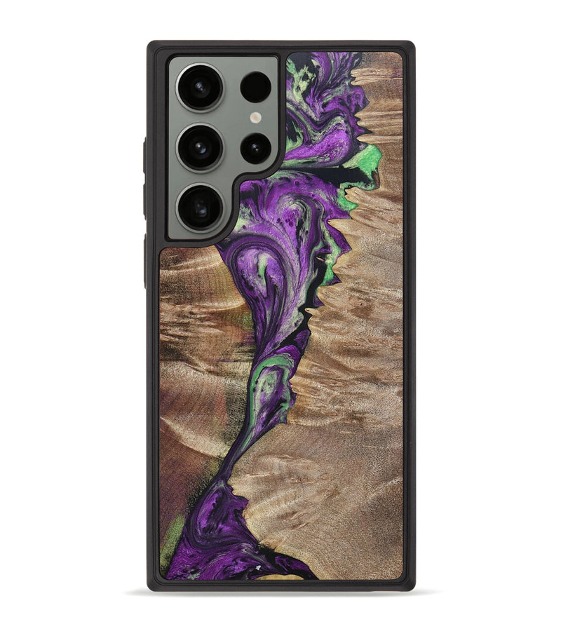 Galaxy S23 Ultra Wood+Resin Phone Case - Rebekah (Mosaic, 696066)