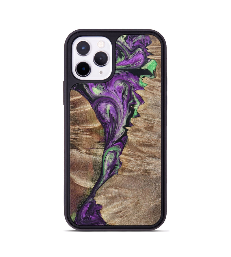 iPhone 11 Pro Wood+Resin Phone Case - Rebekah (Mosaic, 696066)
