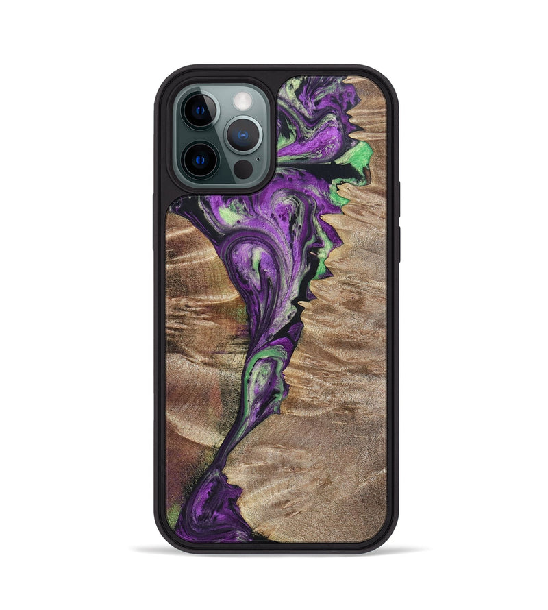 iPhone 12 Pro Wood+Resin Phone Case - Rebekah (Mosaic, 696066)