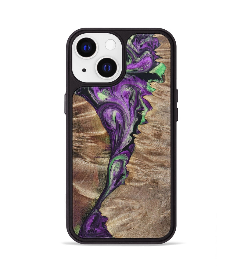 iPhone 13 Wood+Resin Phone Case - Rebekah (Mosaic, 696066)