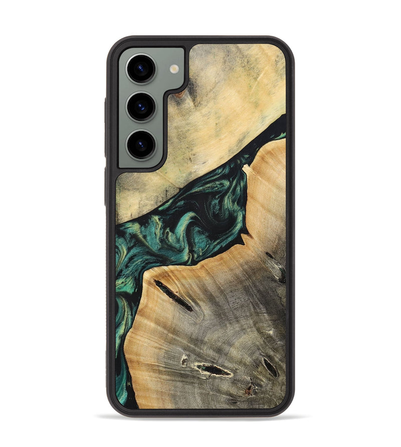 Galaxy S23 Plus Wood+Resin Phone Case - Braylen (Green, 696081)
