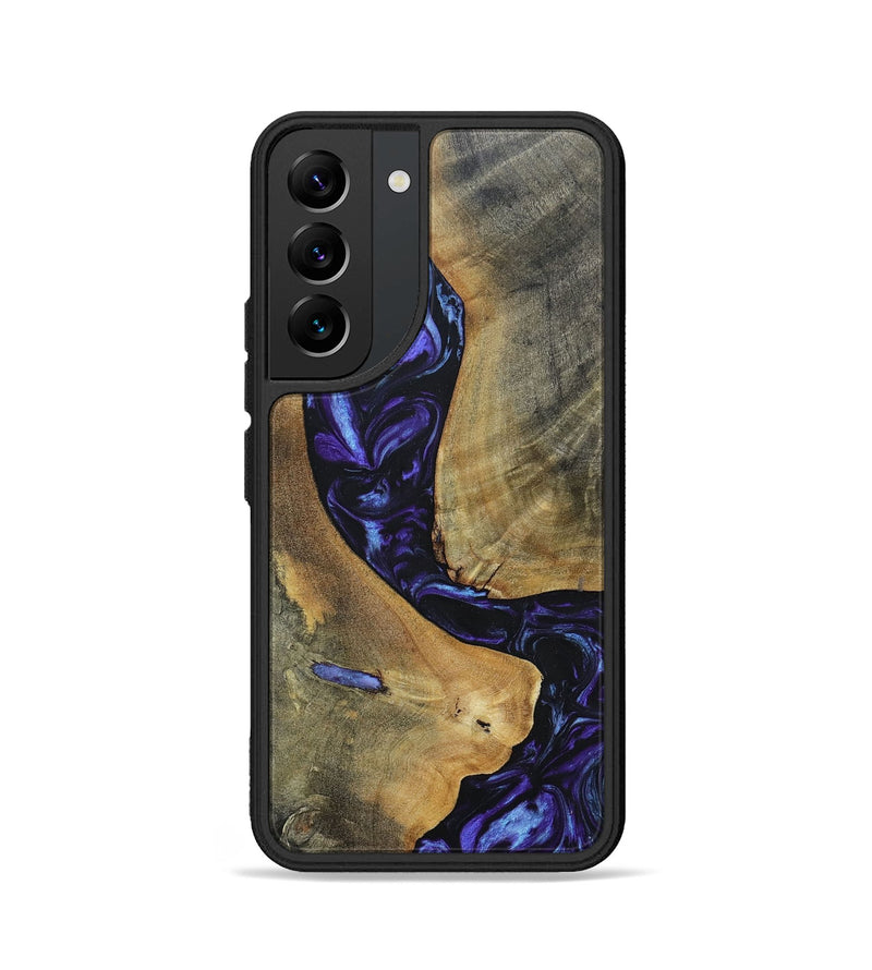 Galaxy S22 Wood+Resin Phone Case - Kyla (Purple, 696102)
