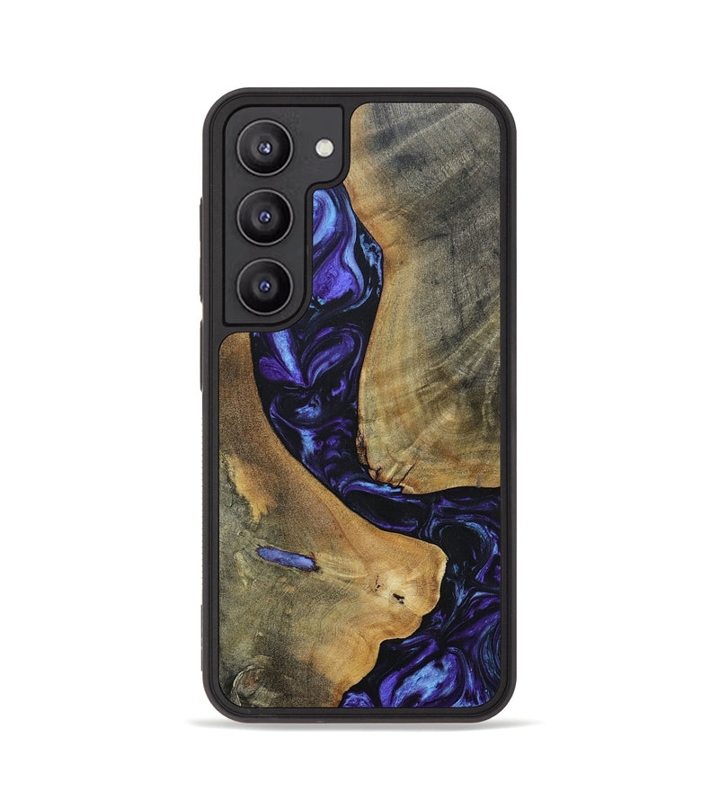 Galaxy S23 Wood+Resin Phone Case - Kyla (Purple, 696102)